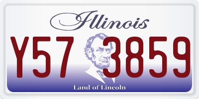IL license plate Y573859