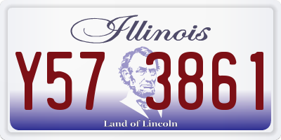 IL license plate Y573861