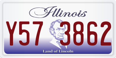 IL license plate Y573862