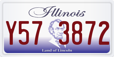 IL license plate Y573872