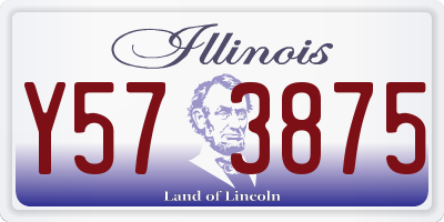 IL license plate Y573875