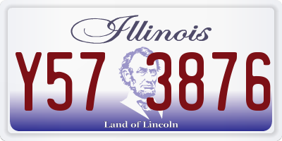 IL license plate Y573876