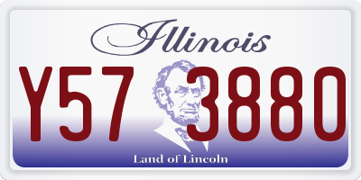 IL license plate Y573880