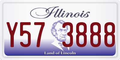 IL license plate Y573888