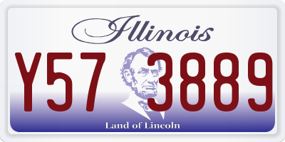IL license plate Y573889