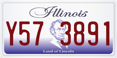 IL license plate Y573891