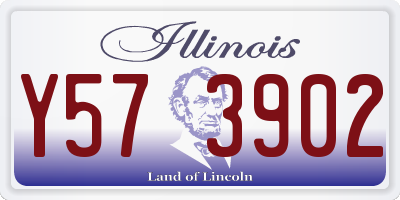IL license plate Y573902