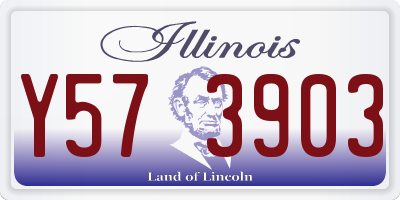 IL license plate Y573903