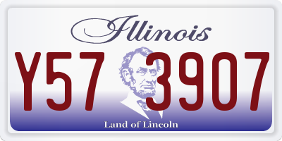 IL license plate Y573907