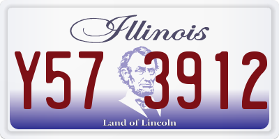 IL license plate Y573912