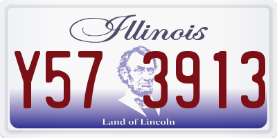 IL license plate Y573913
