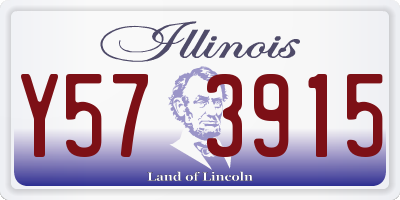 IL license plate Y573915