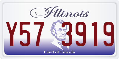 IL license plate Y573919