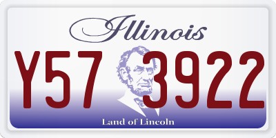IL license plate Y573922