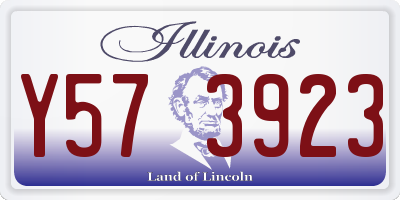IL license plate Y573923