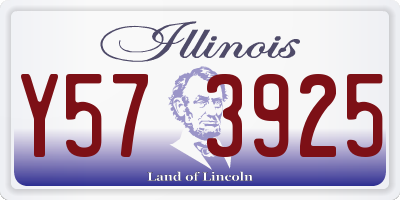 IL license plate Y573925