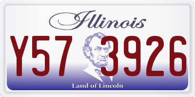 IL license plate Y573926
