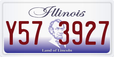 IL license plate Y573927