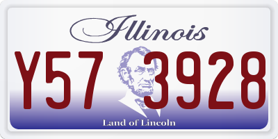 IL license plate Y573928