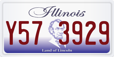 IL license plate Y573929