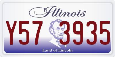 IL license plate Y573935