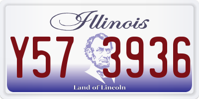 IL license plate Y573936