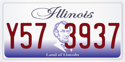 IL license plate Y573937