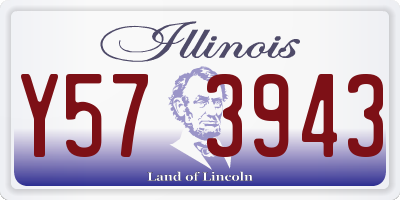 IL license plate Y573943