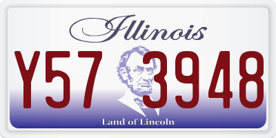 IL license plate Y573948