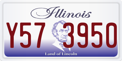 IL license plate Y573950