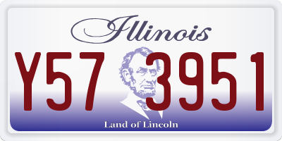IL license plate Y573951