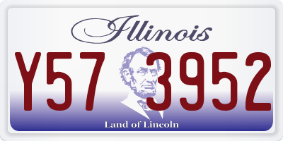 IL license plate Y573952