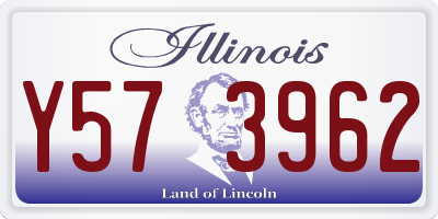 IL license plate Y573962
