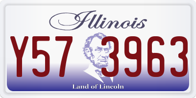 IL license plate Y573963