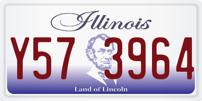 IL license plate Y573964