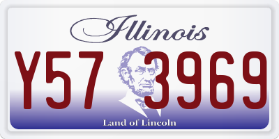 IL license plate Y573969