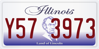 IL license plate Y573973