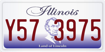 IL license plate Y573975