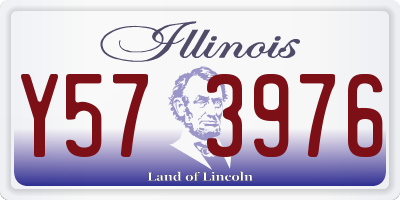 IL license plate Y573976