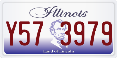 IL license plate Y573979