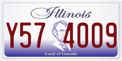 IL license plate Y574009