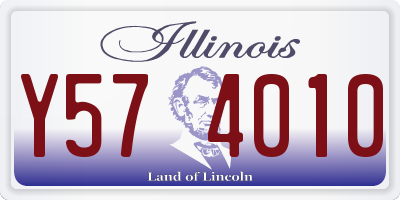 IL license plate Y574010