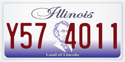IL license plate Y574011