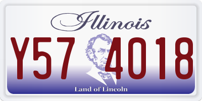 IL license plate Y574018