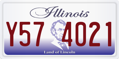 IL license plate Y574021