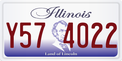 IL license plate Y574022