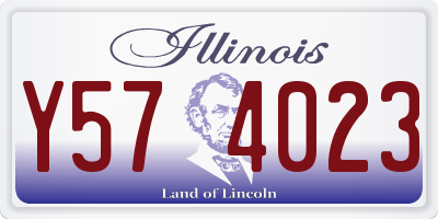 IL license plate Y574023