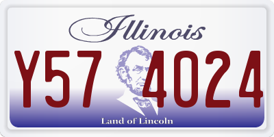 IL license plate Y574024