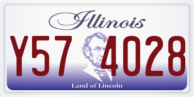 IL license plate Y574028