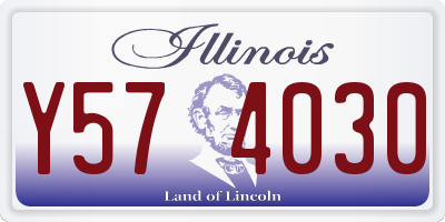 IL license plate Y574030